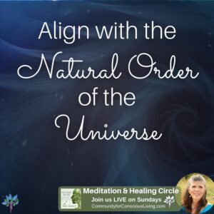 Align with the Natural Order of the Universe